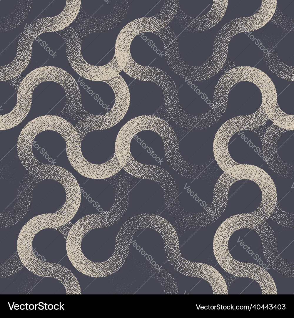 Curved Line Pattern - Seamless Circles vector image