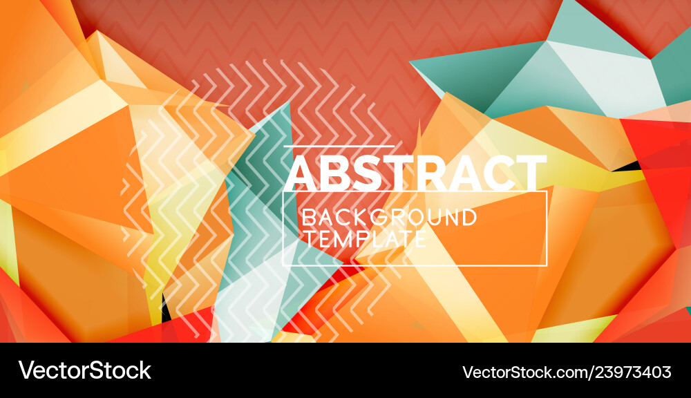 Low poly design 3d triangular shape background Vector Image