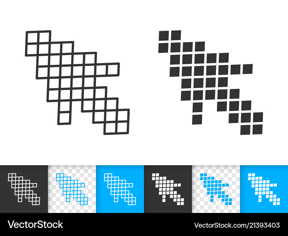 Mouse cursor simple black line icon Mouse cursor simple black line icon vector image