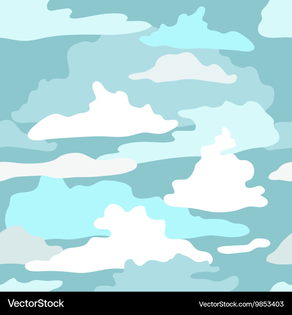 Pattern with the image of clouds vector image