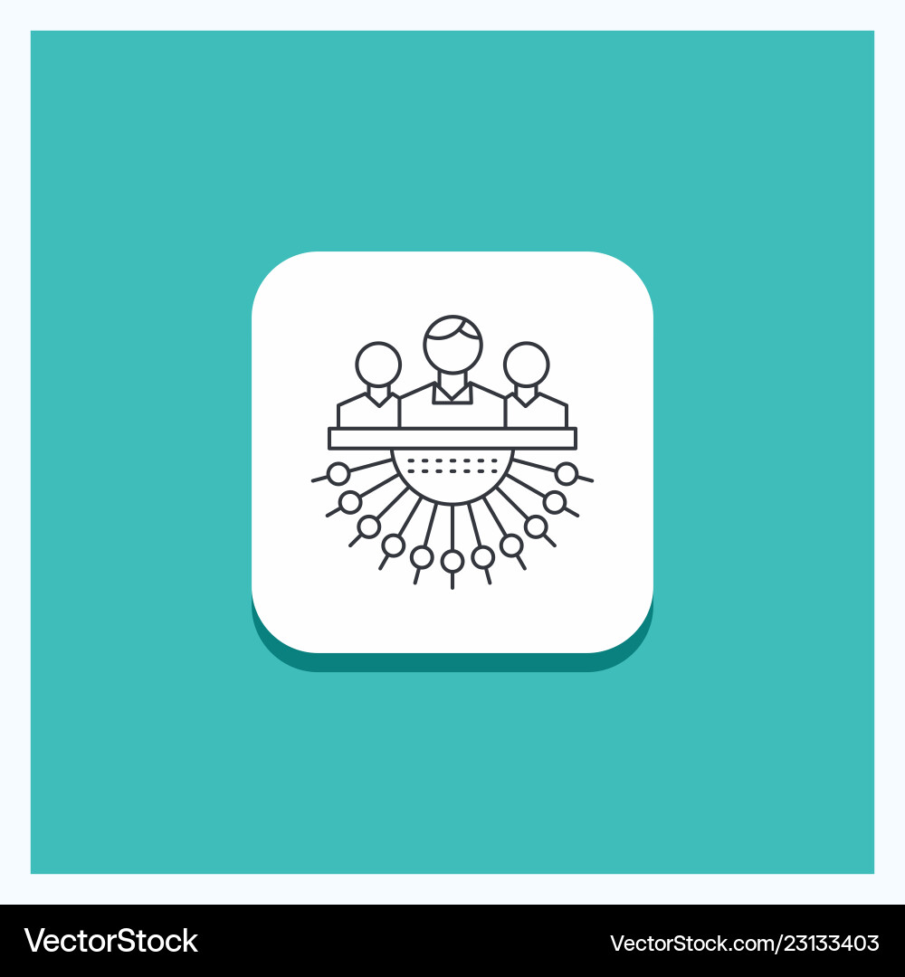 Round button for allocation group human Round button for allocation group human vector image