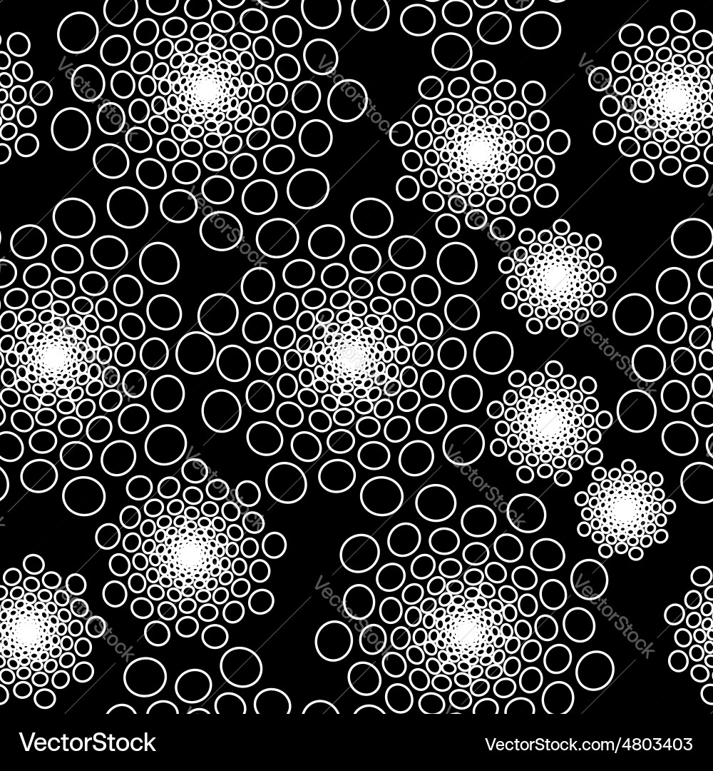 Rounded Geometric Abstract Pattern vector image