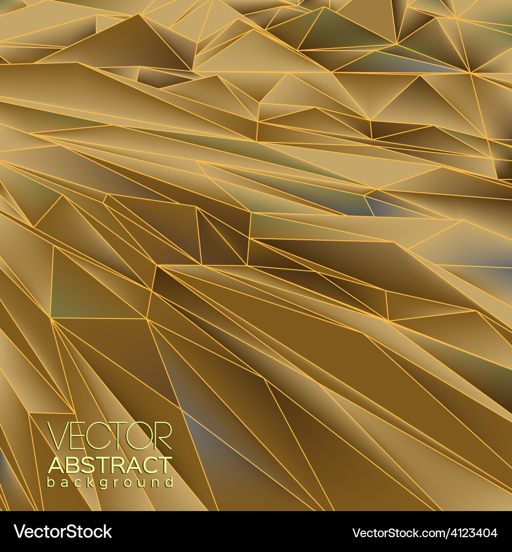 Abstract polygon background vector image