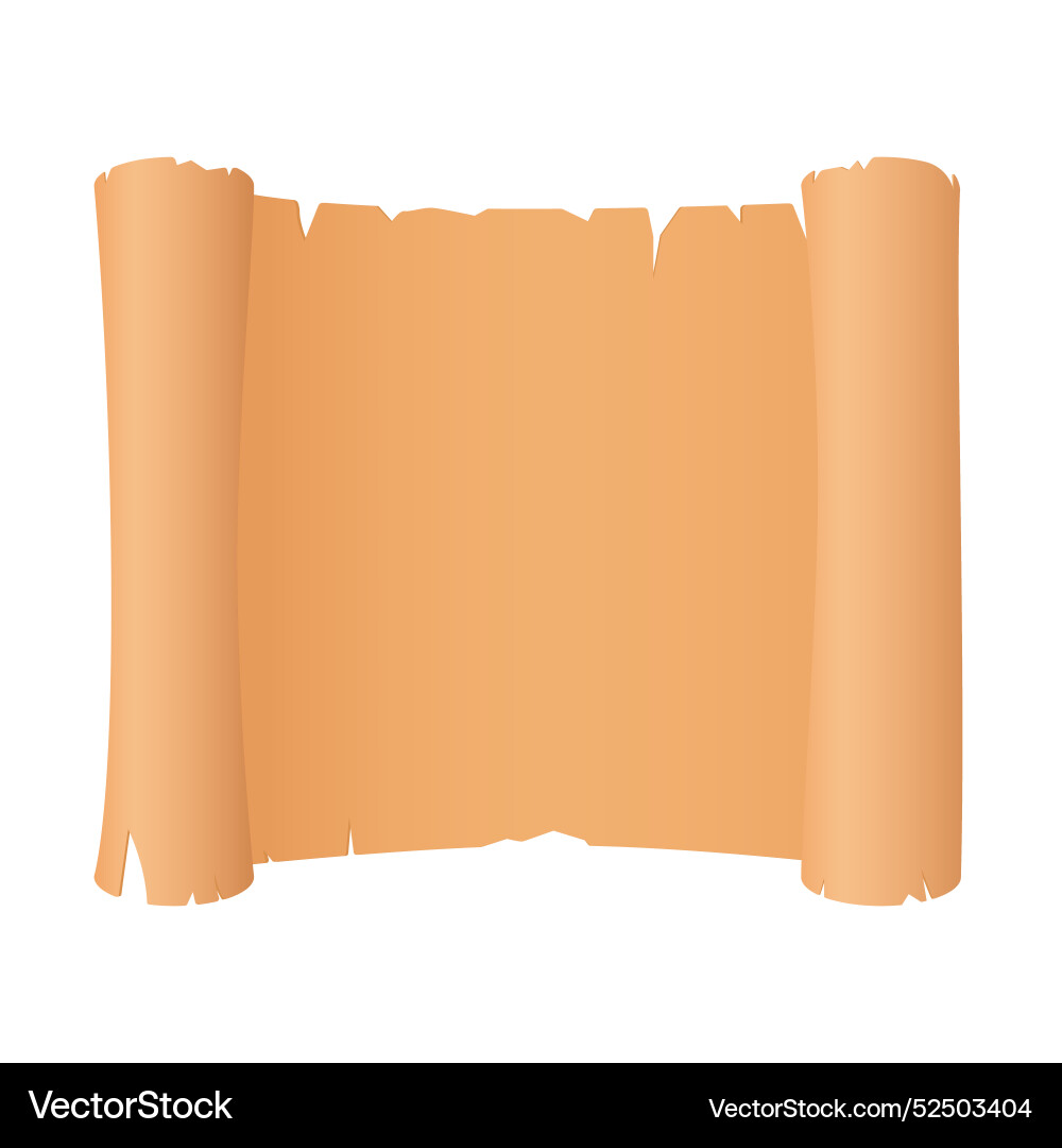 Alte offene Pergament Scroll antike leer Dokument Alte offene Pergament Scroll antike leer Dokument vektorbild