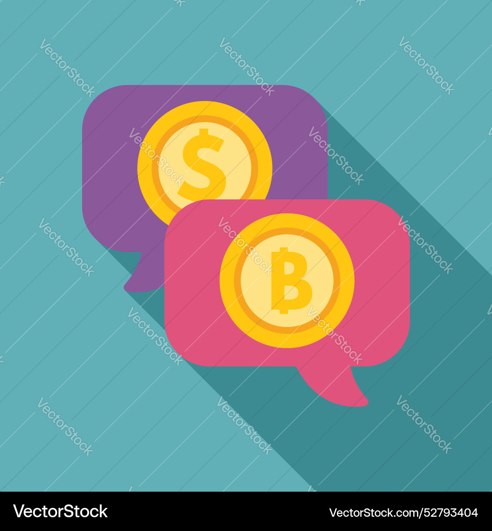 Bitcoin and dollar coins comparing values inside Bitcoin and dollar coins comparing values inside vector image