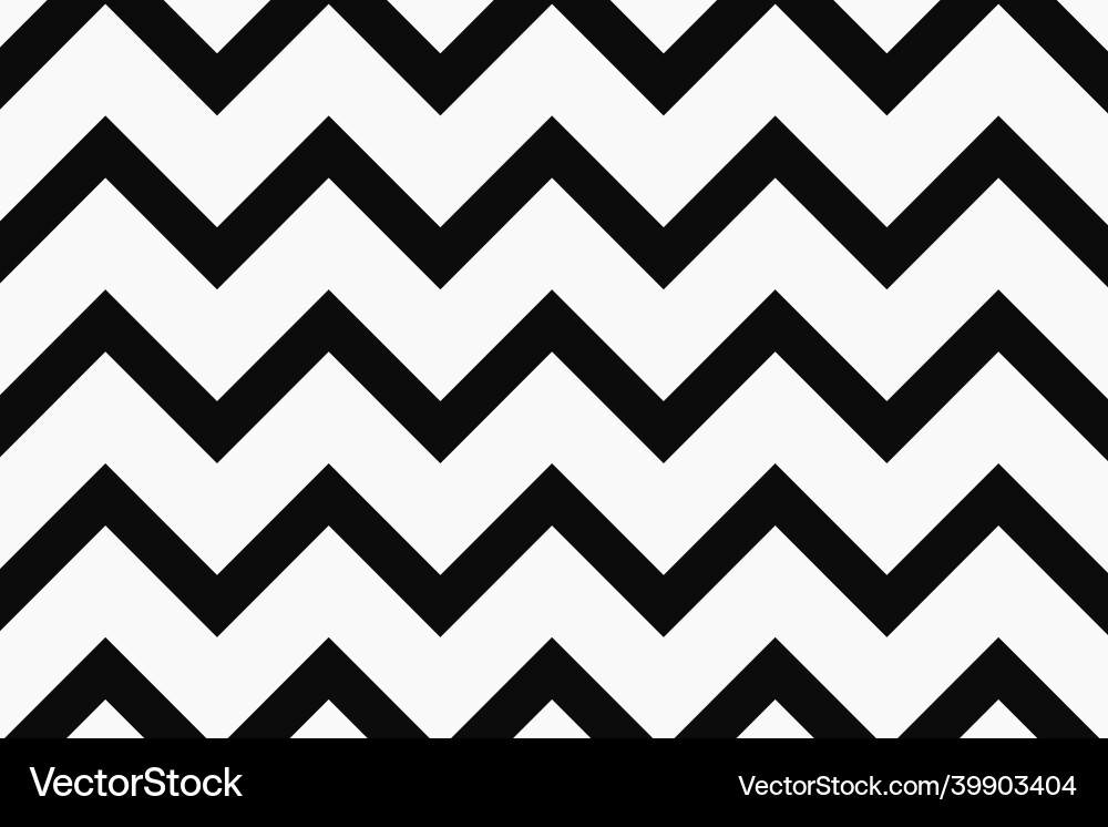 Black zigzag background simple pattern design vector image