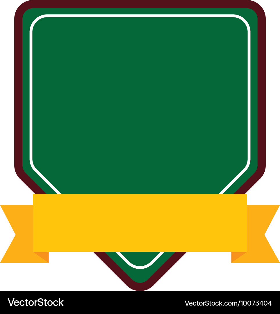 Frame with ribbon isolated icon design Vector Image