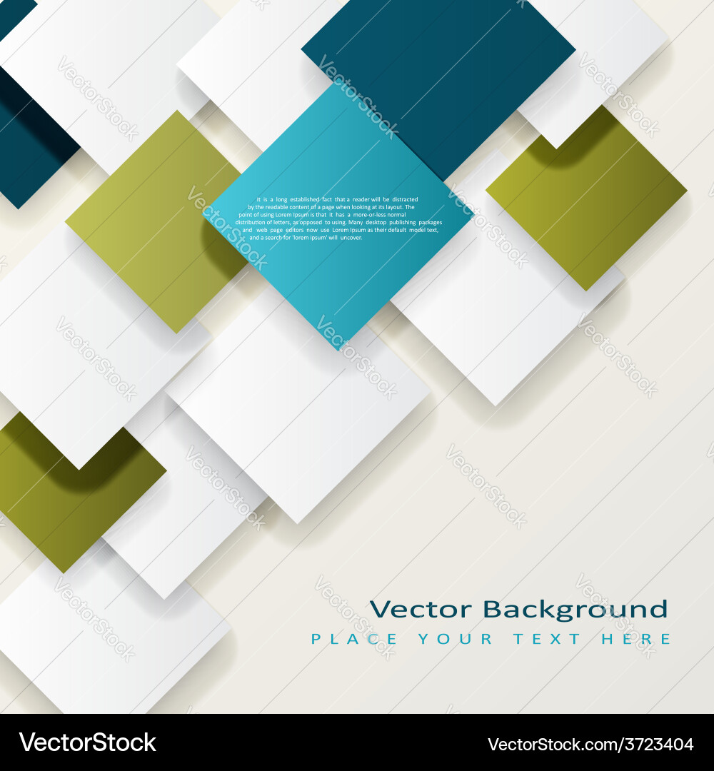Geometric Square Background Vector Image