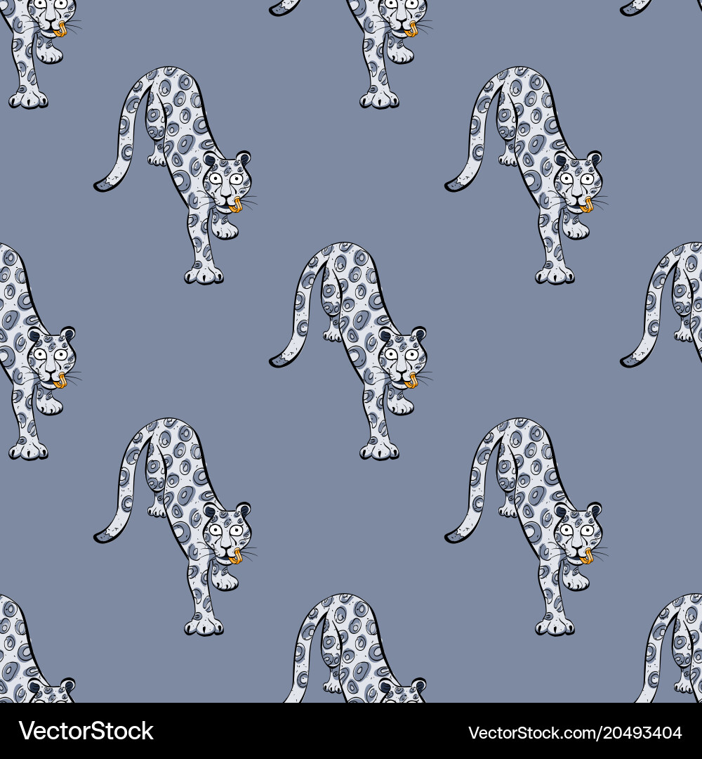 Leopard seamless pattern Vector Image