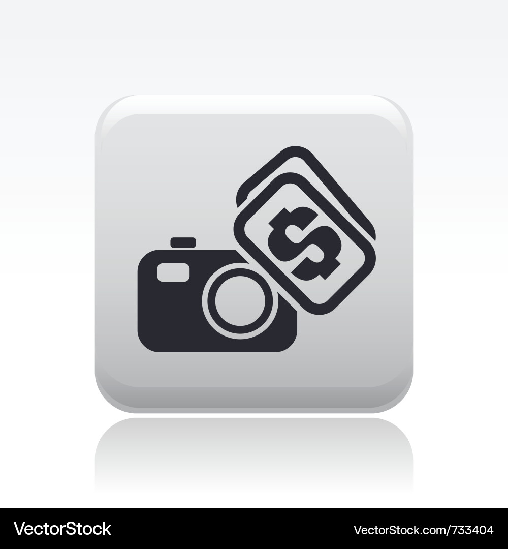 Sell Photo Icon - Revenue Vektorbild