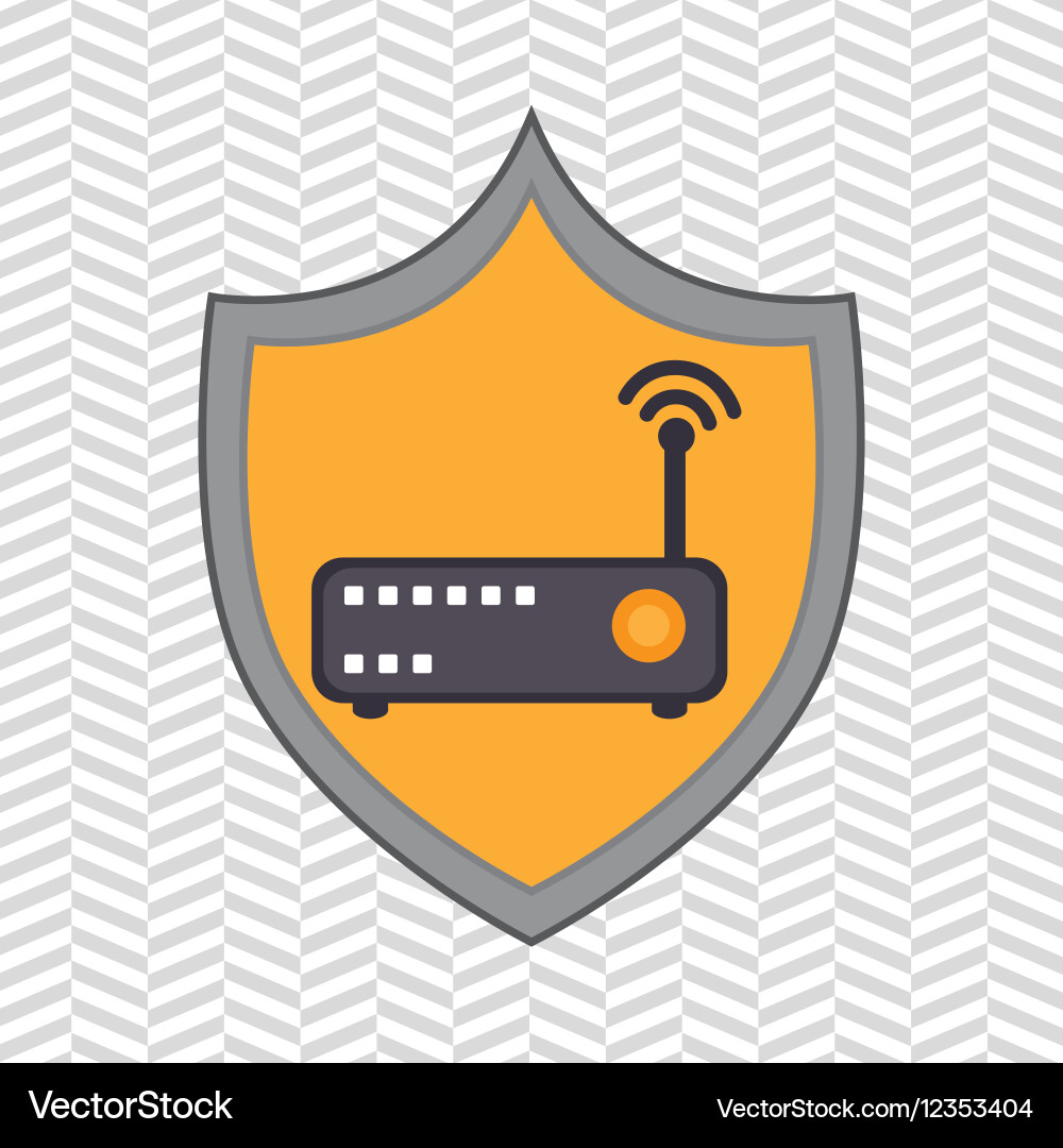 Symbol router signal Vector Image