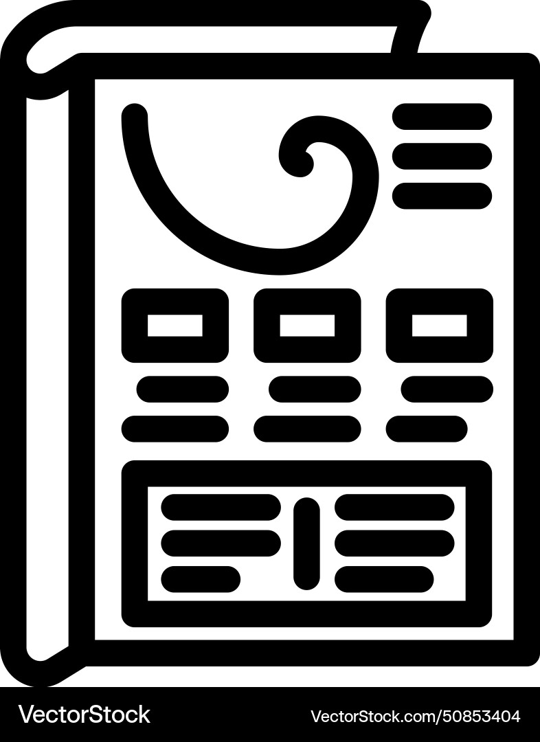 Wizard of oz testing ux ui line icon vector image