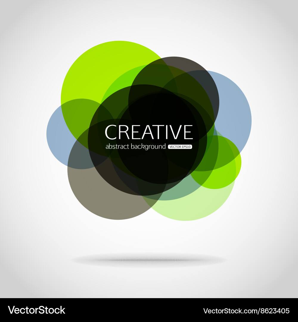 Abstract Colorful Circle Background vector image