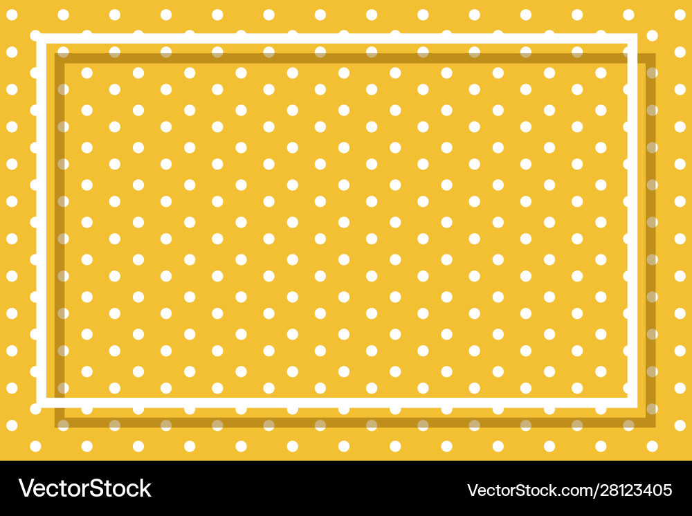 Background template with polka dot patterns vector image