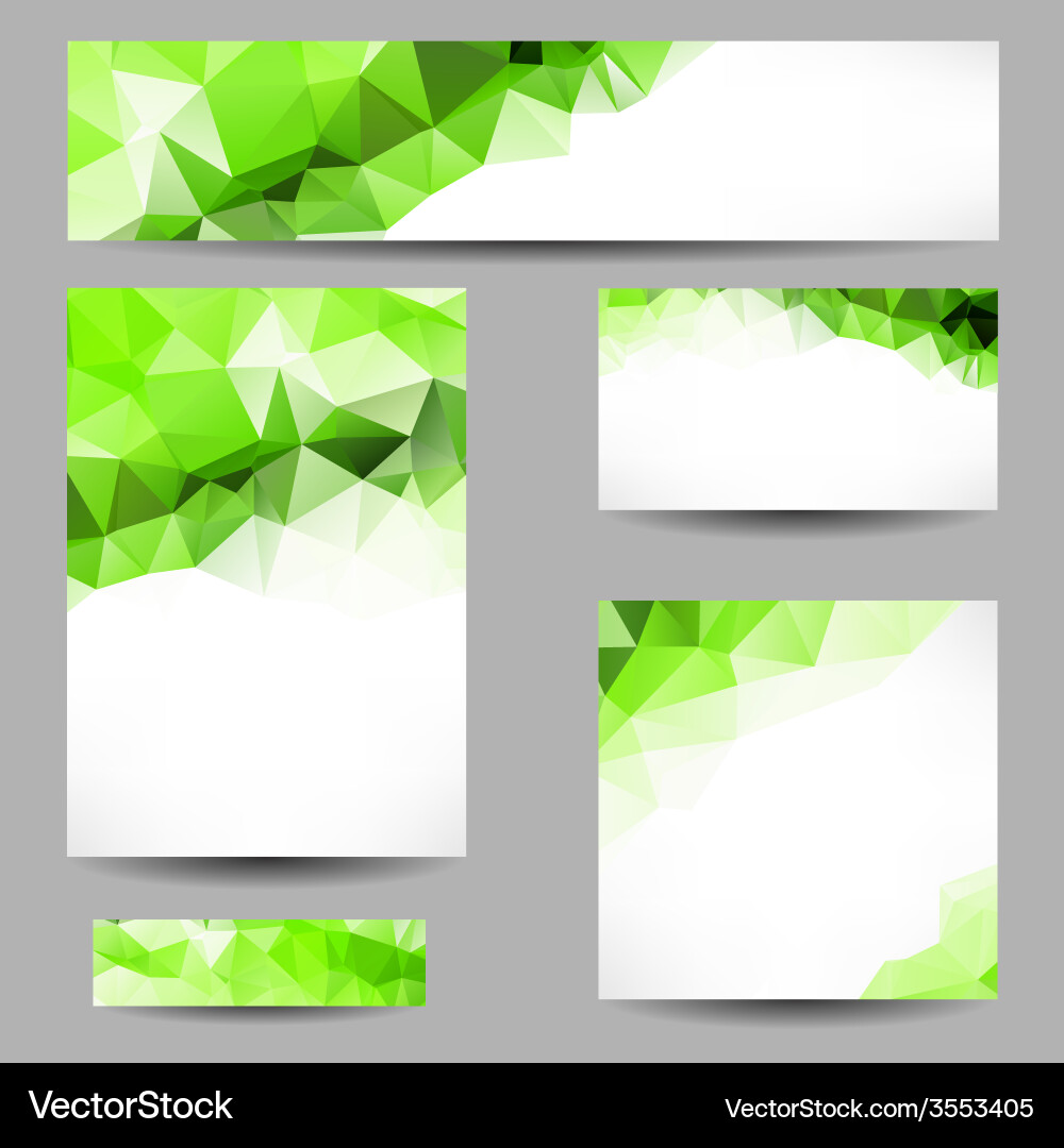 Backgrounds with abstract triangles Vector Image