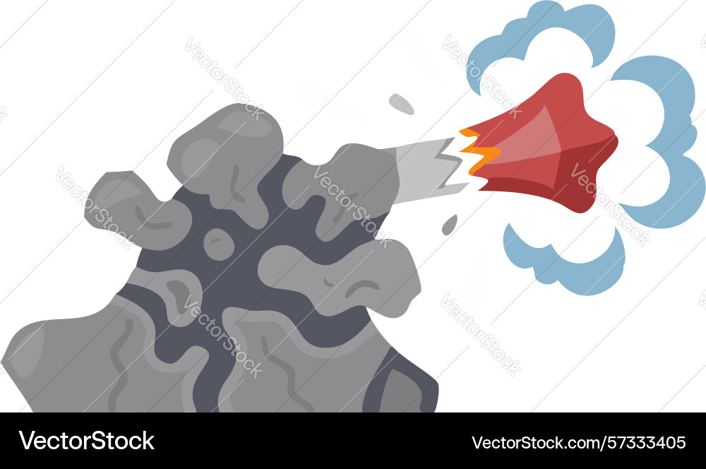 Bursting cloud with explosion effect design Vector Image
