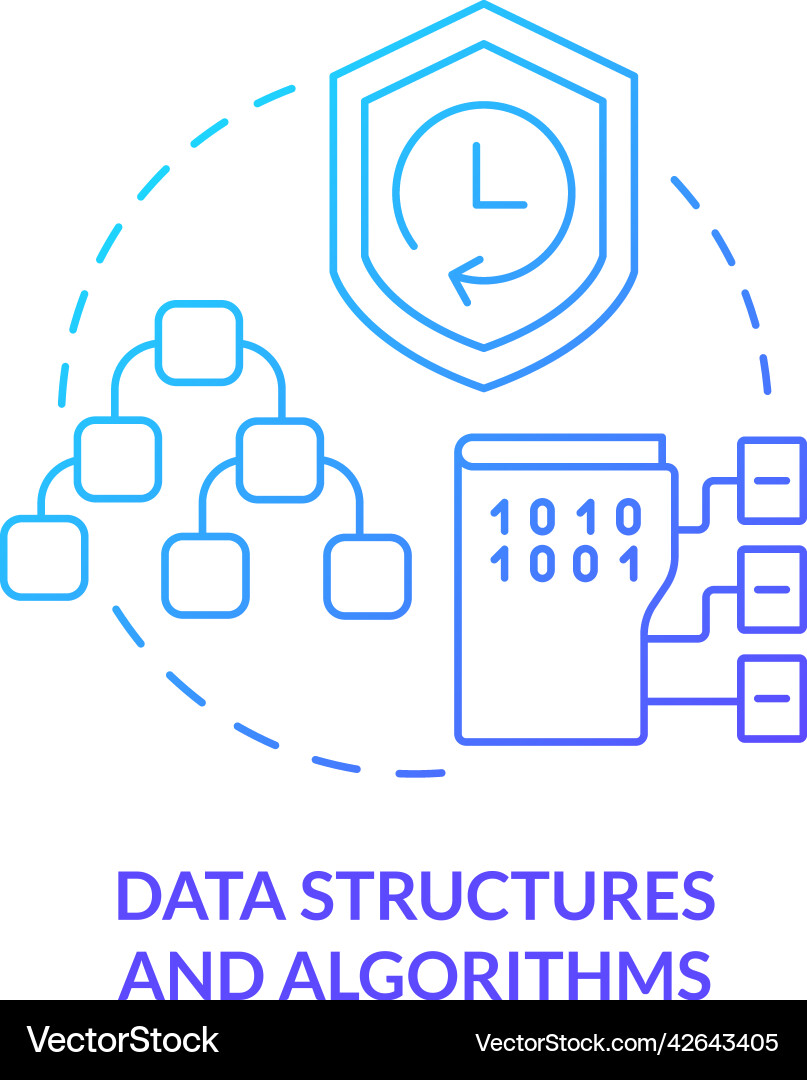 Data Structures & Algorithms Icon vector image