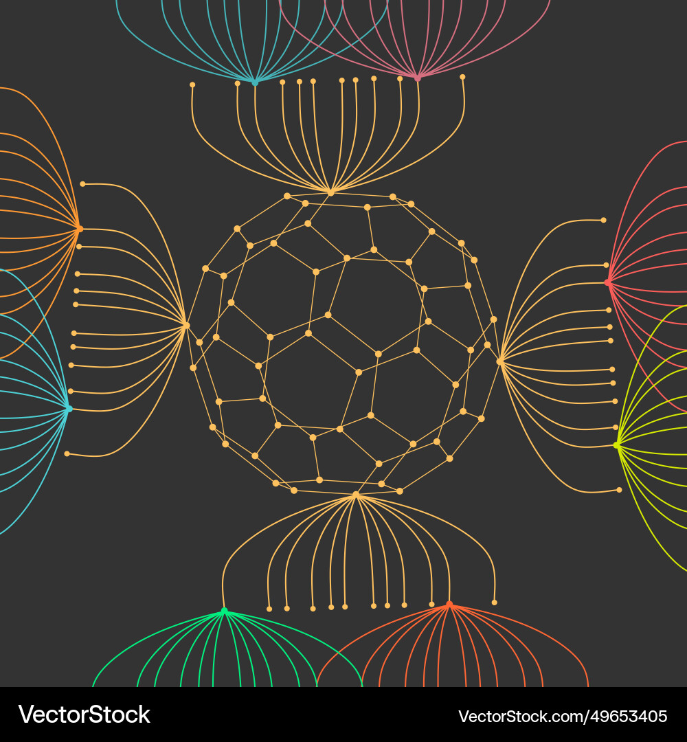 Deep learning machine and big data Deep learning machine and big data vector image