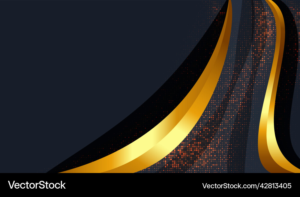 Luxusgold funkelt Hintergrund auf dunkelblau Luxusgold funkelt Hintergrund auf dunkelblau vektorbild