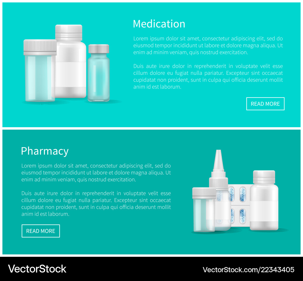 Medikamente und Apotheke Web Poster leere Kapseln Medikamente und Apotheke Web Poster leere Kapseln vektorbild