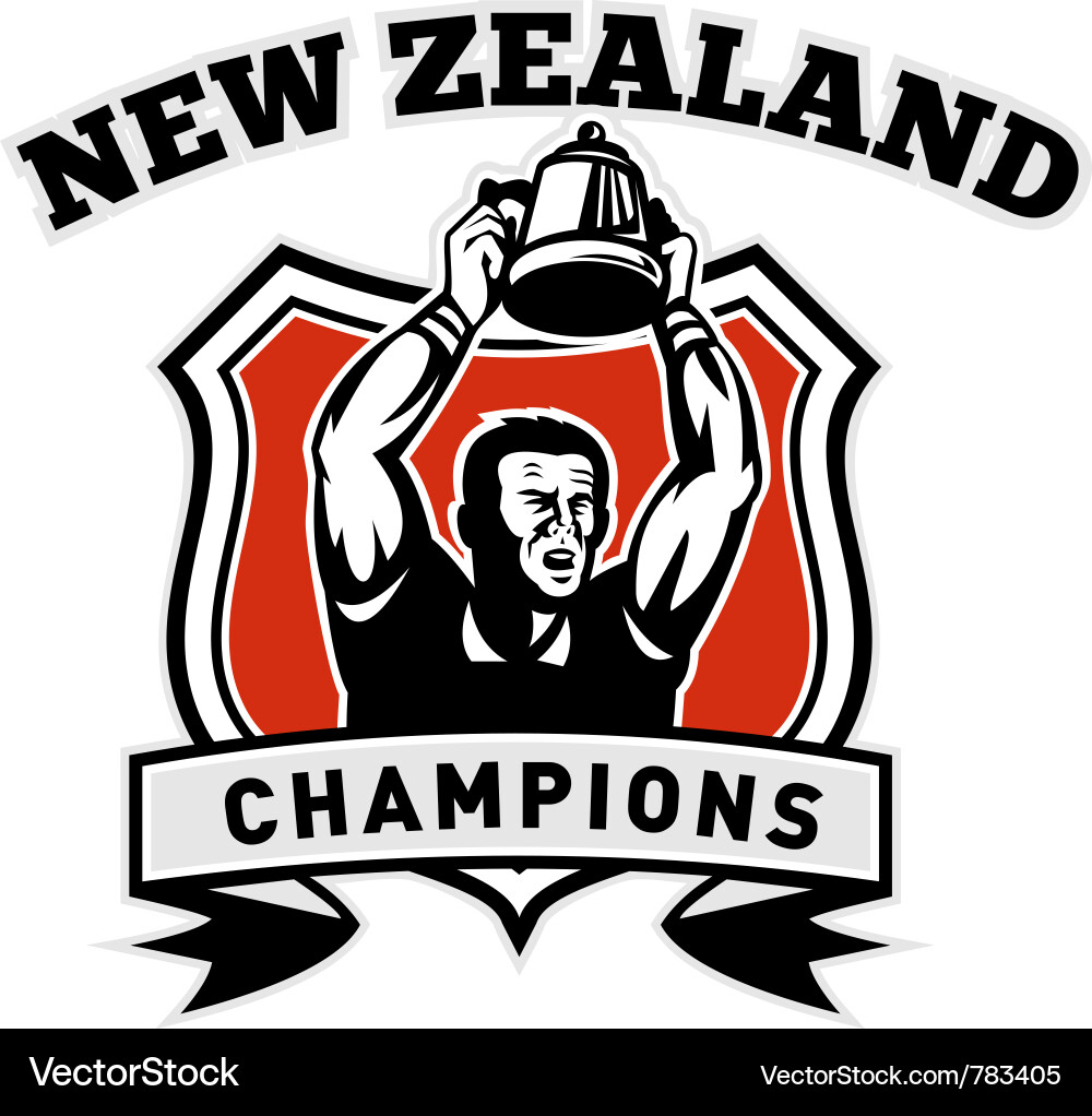 New Zealand Rugby Champions Shield vector image