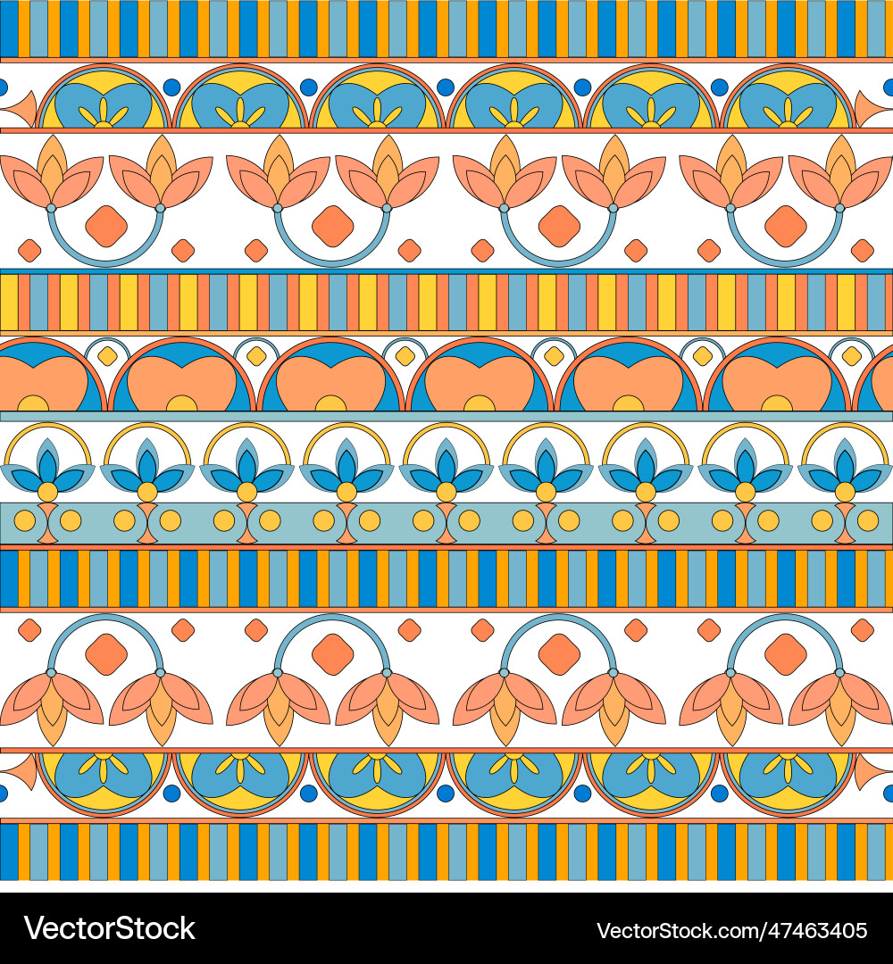 Pattern seamless stylized ethnic Pattern seamless stylized ethnic vector image