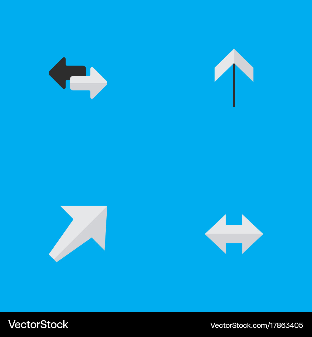 Set of simple indicator icons Vector Image