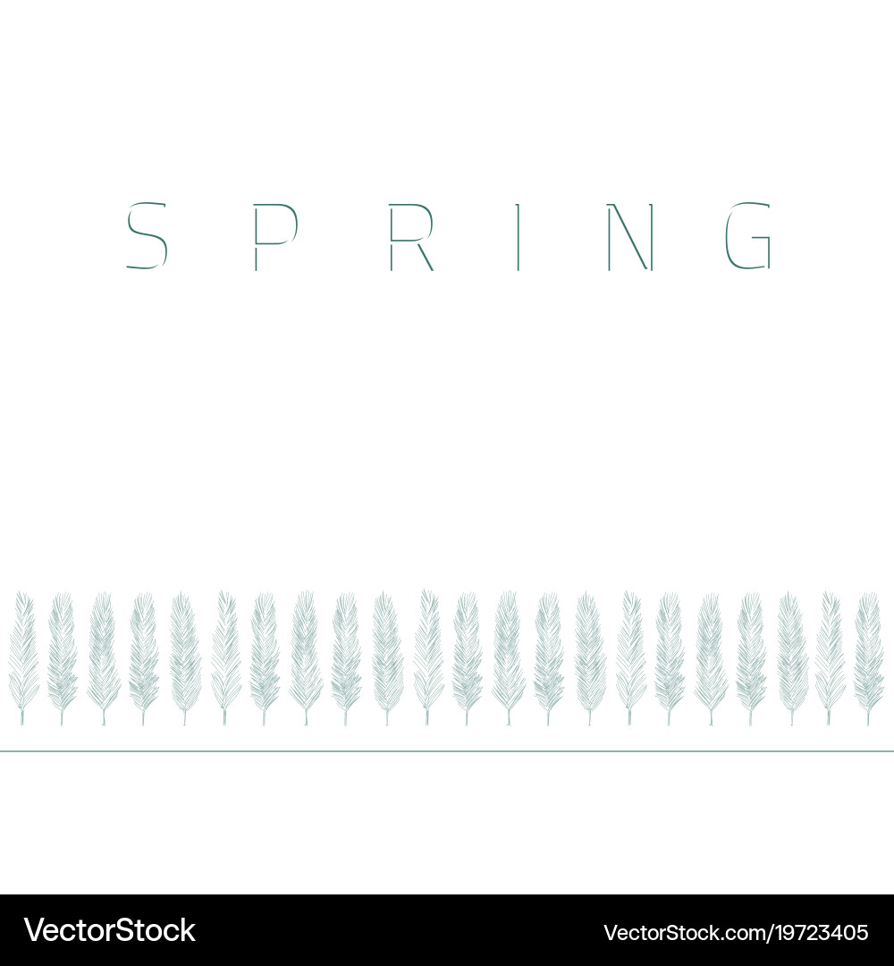 Spring-tree Vector Image
