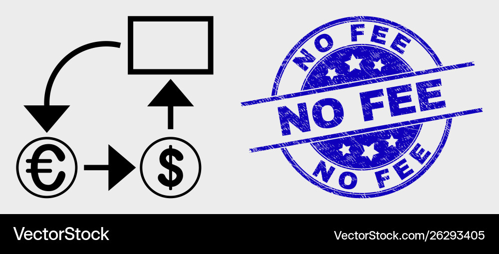 Stroke currency conversion scheme icon Vector Image