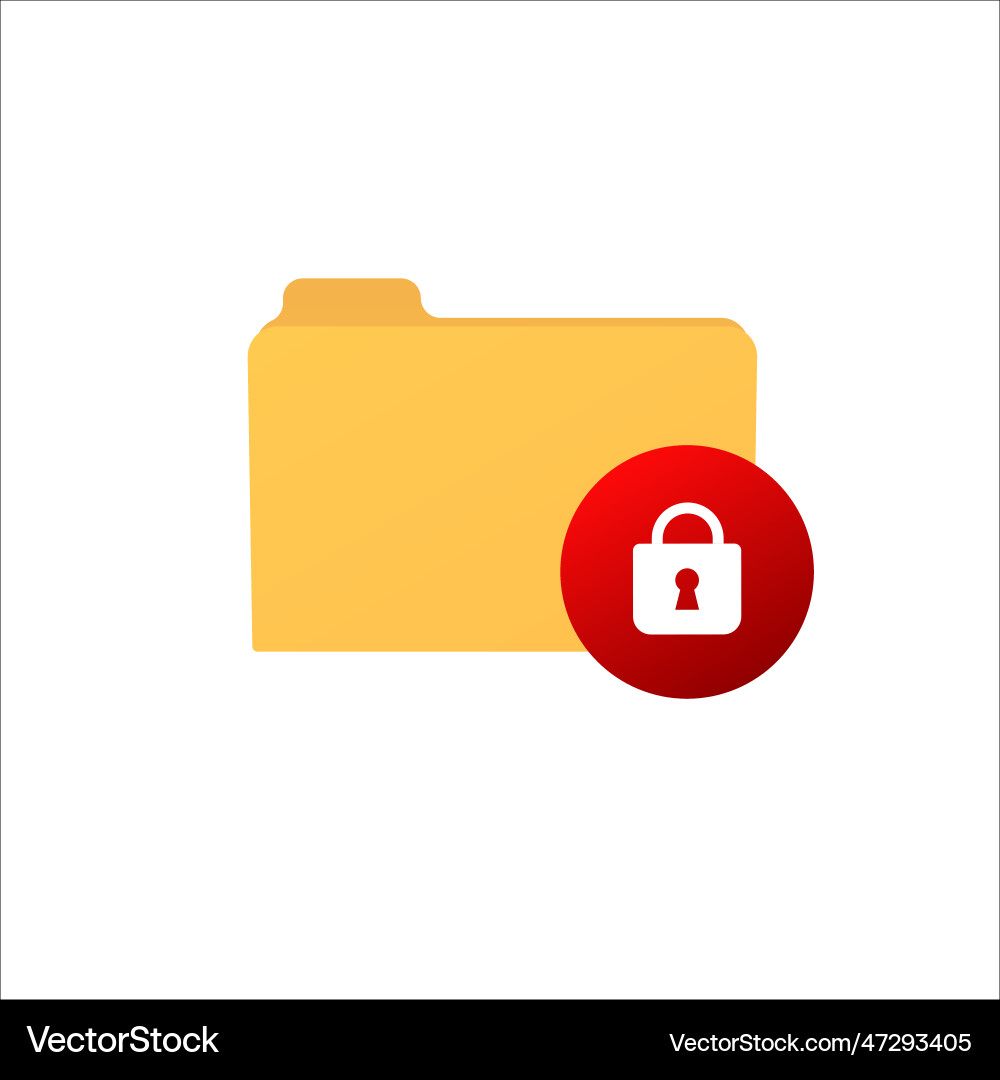 Web document with lock information protection vector image
