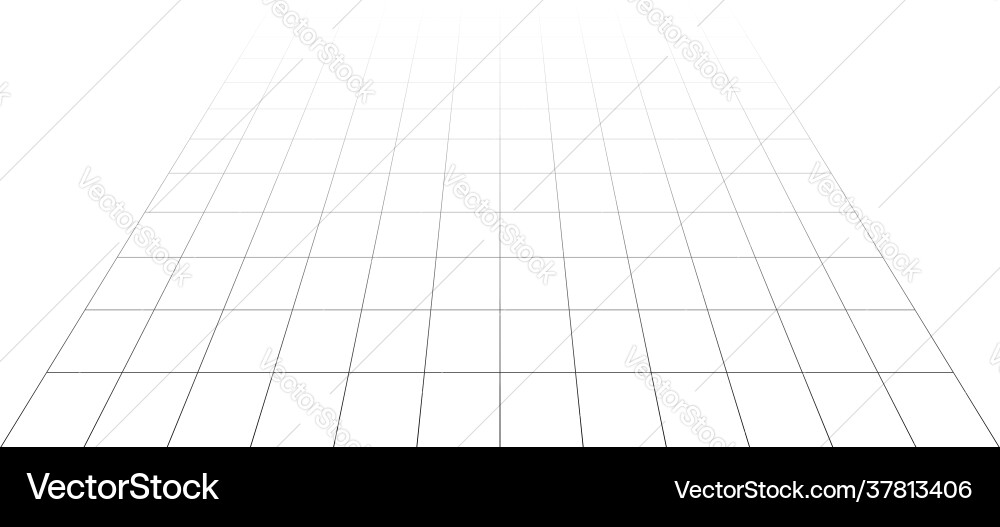 Abstract 3d grid mesh in perspective checkered Abstract 3d grid mesh in perspective checkered Vector Image