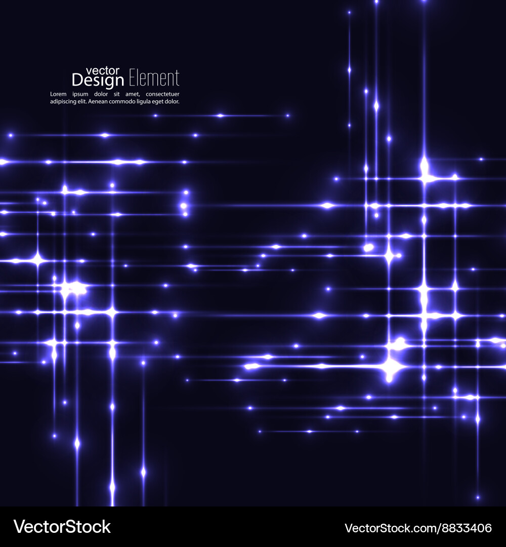 Abstract background with glowing rays vector image