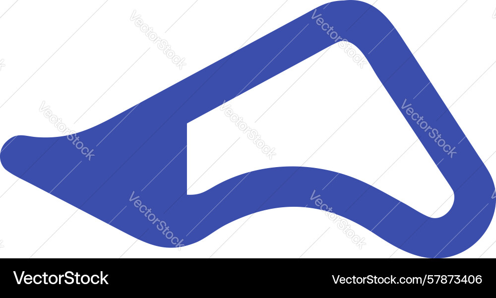 Abstract loop path with gradient flow Vector Image