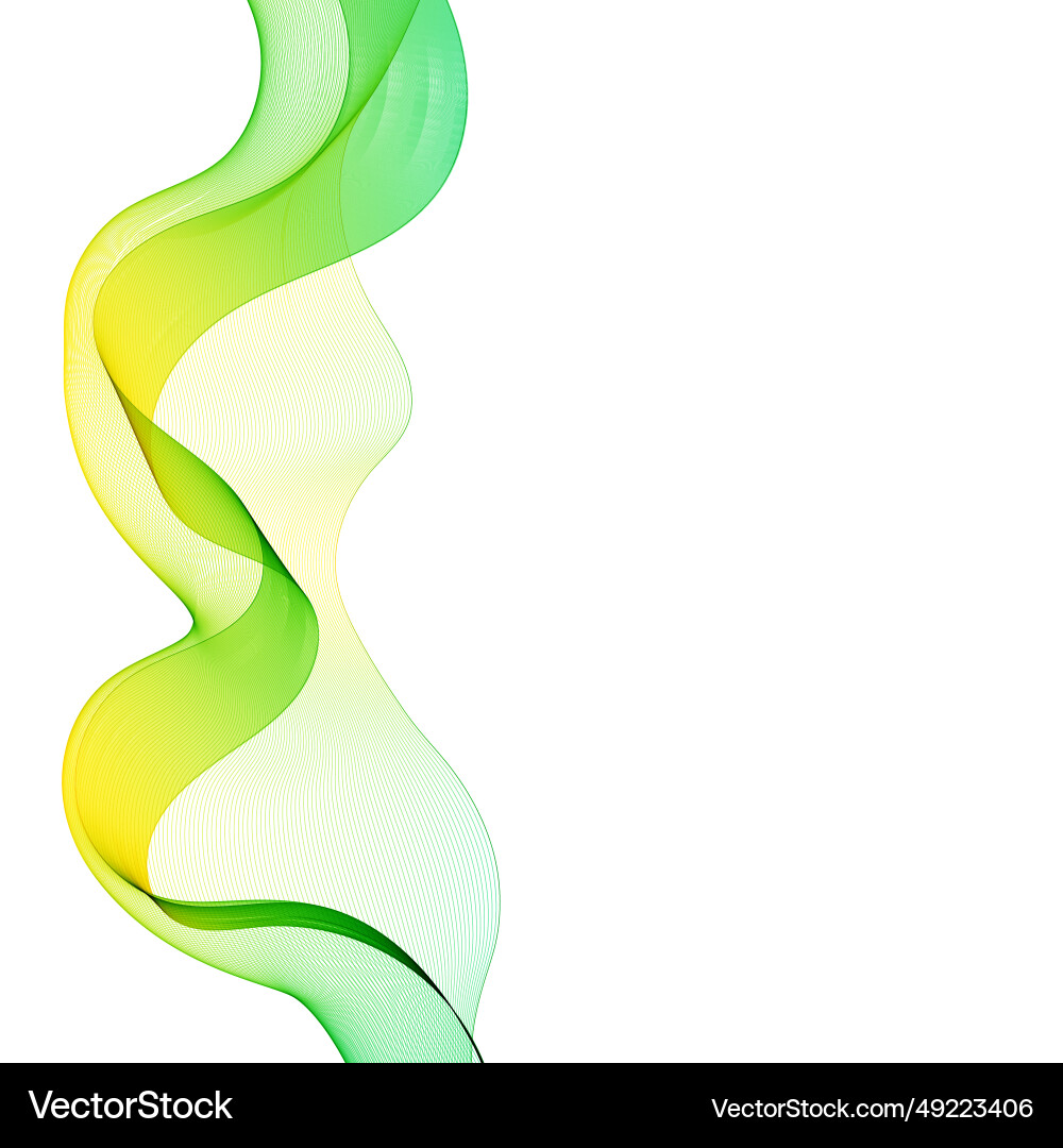 Abstract smooth color wave curve flow blue Vector Image