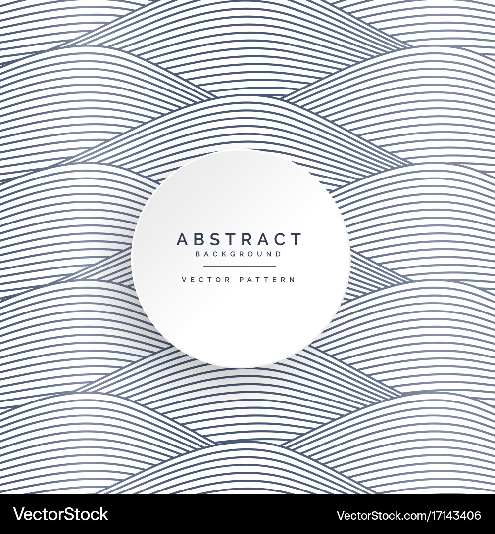 Background pattern made with curve wavy lines vector image