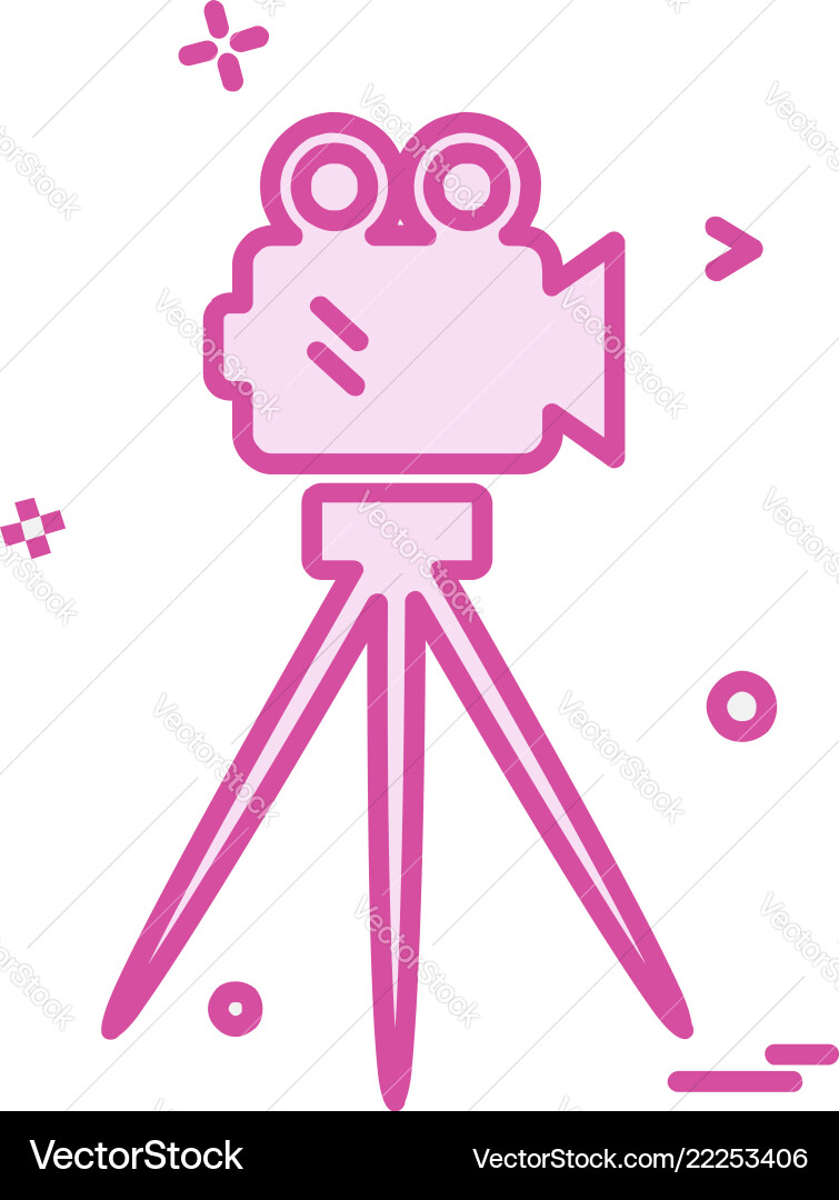 Camcoder icon design Camcoder icon design Vector Image