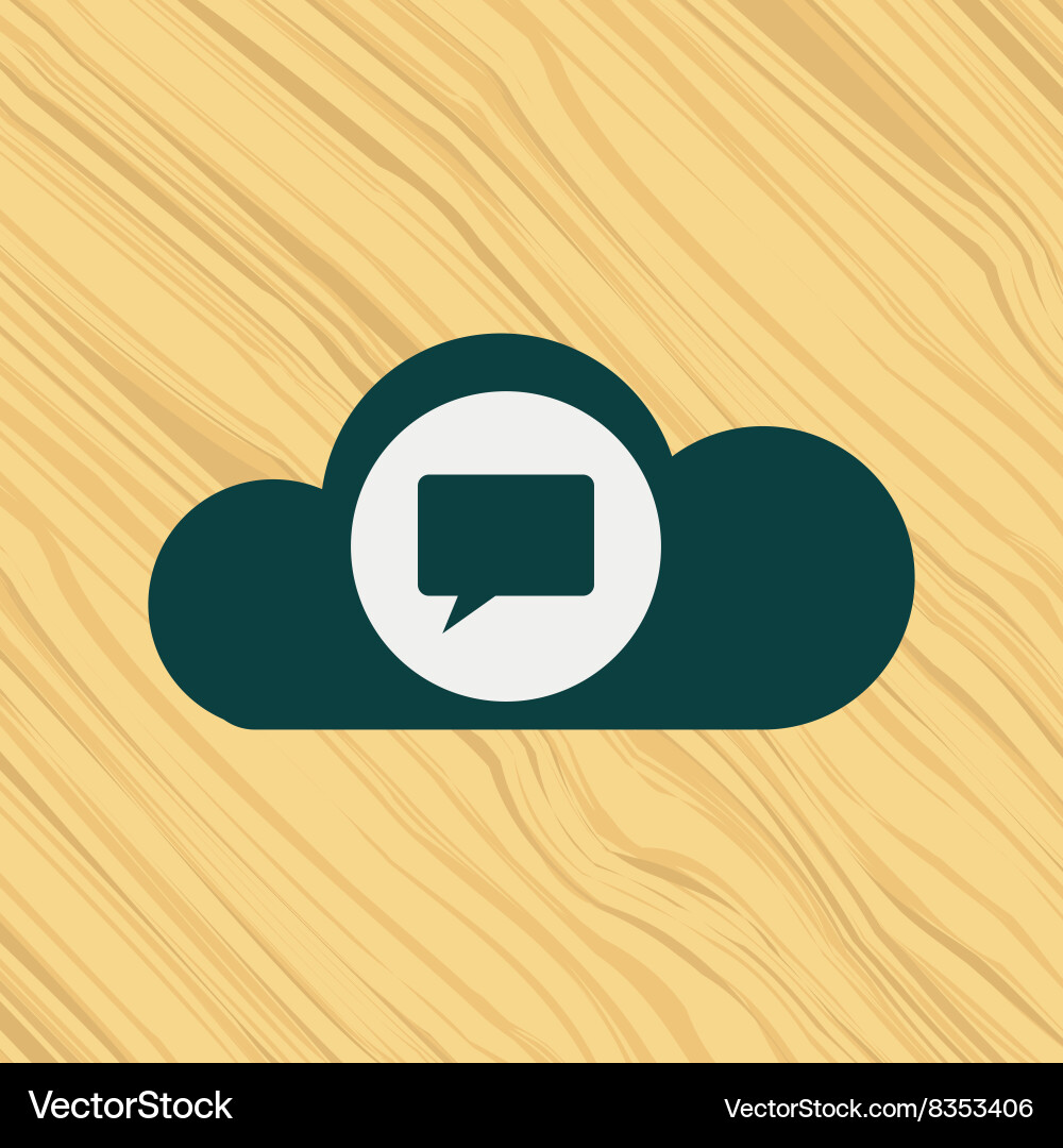 Cloud computing design vector image