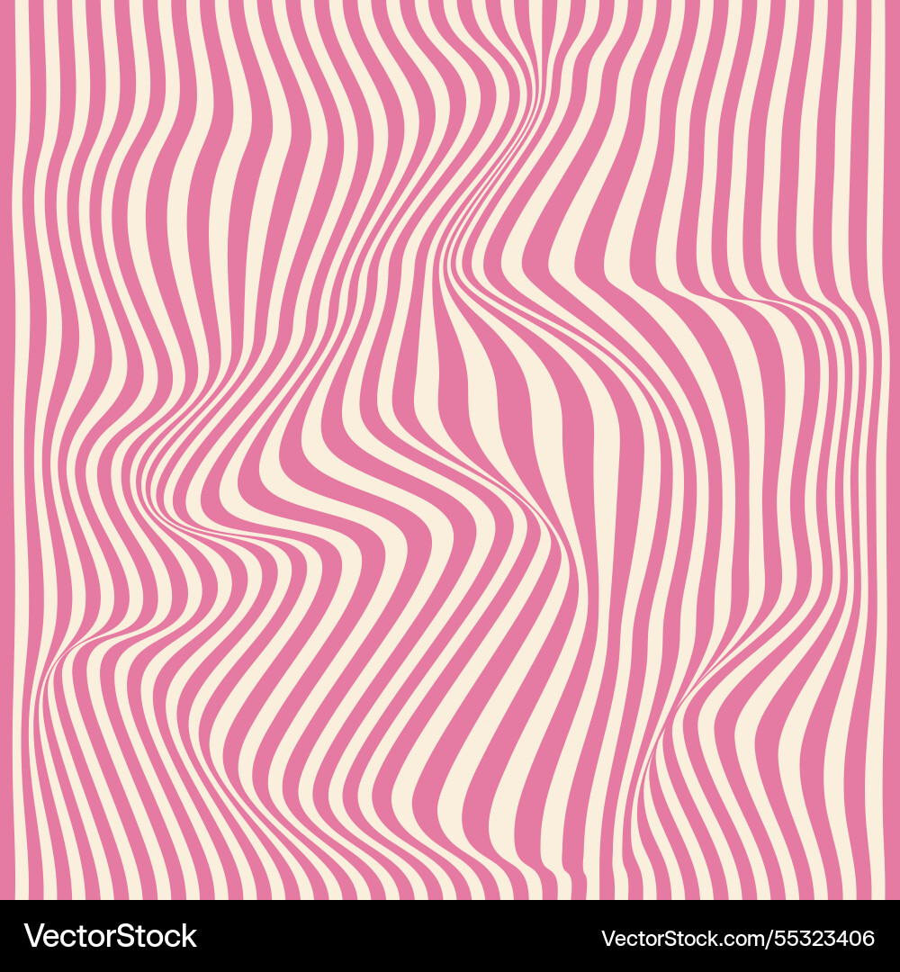 Distorted lines square background groovy color Distorted lines square background groovy color vector image