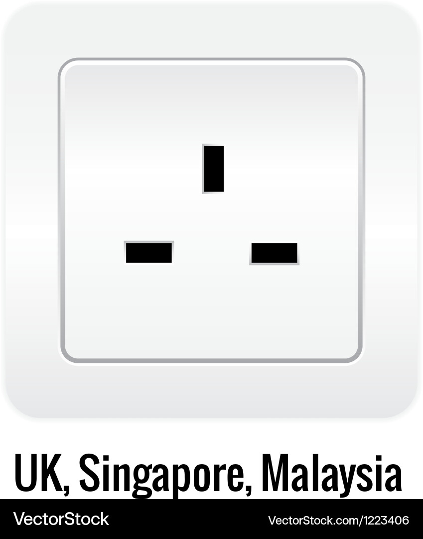 Electrical Socket Detail Royalty Free Vector Image