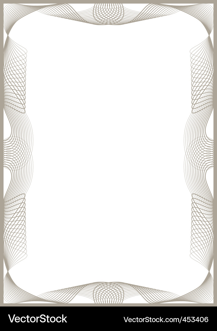 Intricate Circular Frame vector image