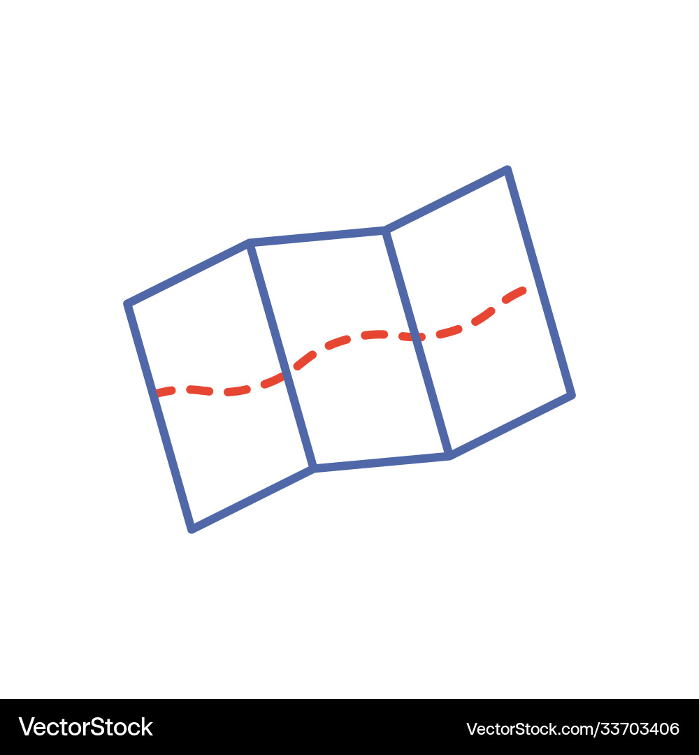 Map icon image a location navigation Map icon image a location navigation vector image