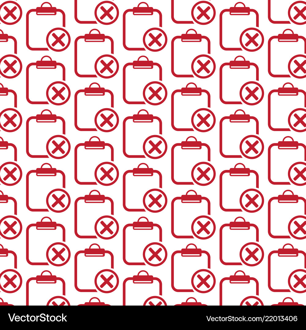 Pattern background clipboard check list icon Vector Image