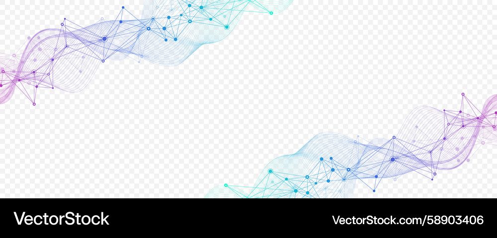 Tech Network Connection Vector Image