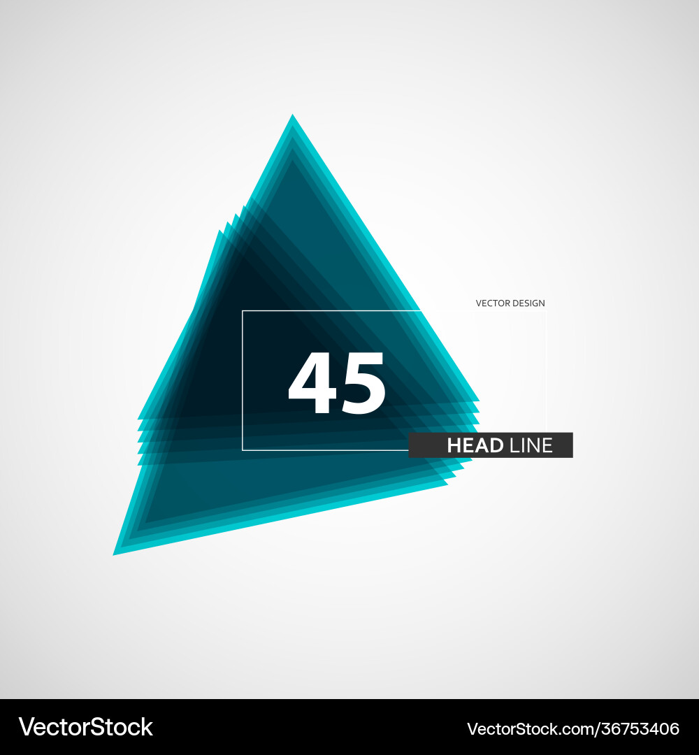 Triangle pattern in abstract style on white Triangle pattern in abstract style on white vector image