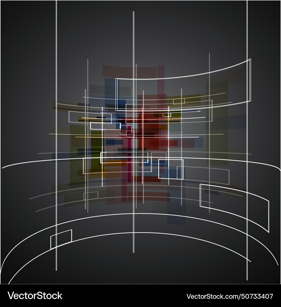 Abstract dark technology cube background texture Vector Image