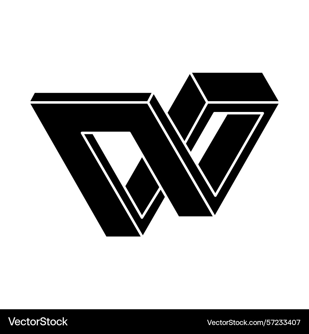 Impossible optical illusion shape unreal Impossible optical illusion shape unreal Vector Image