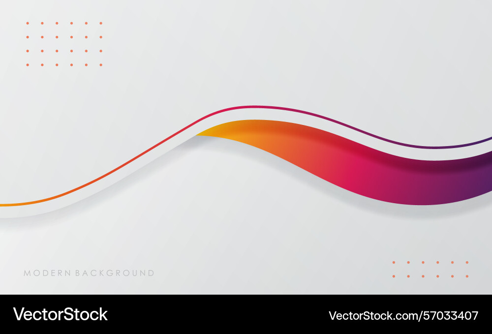 Modern abstract white background with gradients Vector Image