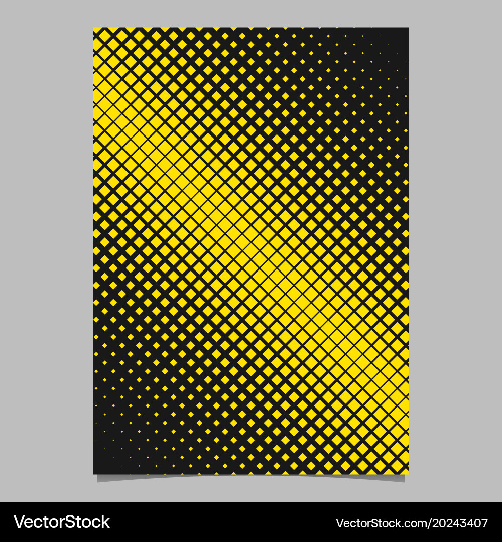 Retro abstract halftone square pattern background vector image
