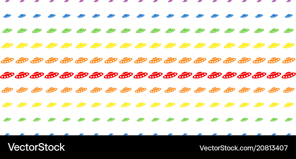 Ufo shape halftone spectrum pattern Ufo shape halftone spectrum pattern vector image