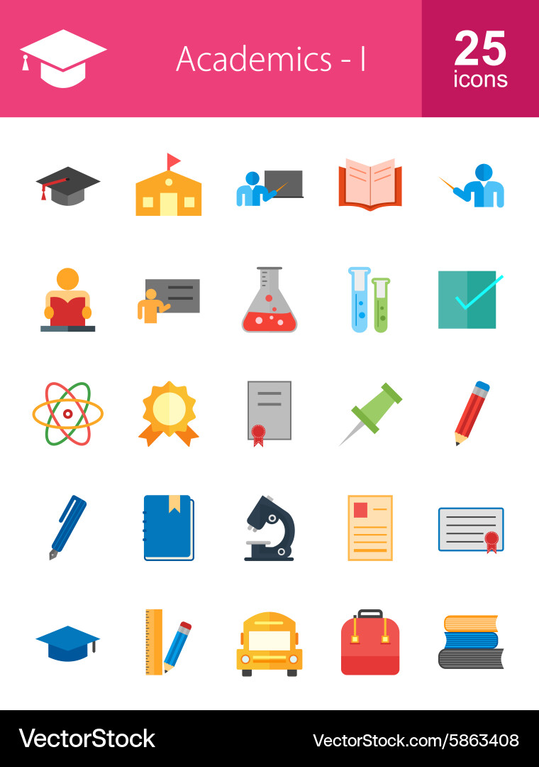 Academics vector image